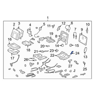 Toyota OE - Center Right Outer Seat Track Cover