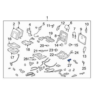Toyota OE - Center Right Outer Seat Track Cover