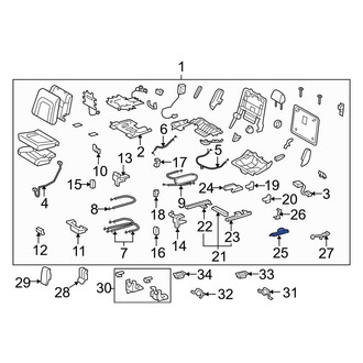Toyota OE - Center Right Outer Seat Track Cover