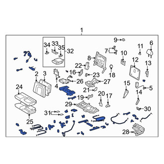 Toyota OE - Center Left Seat