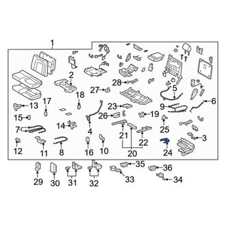 Toyota OE - Center Left Outer Seat Track Cover