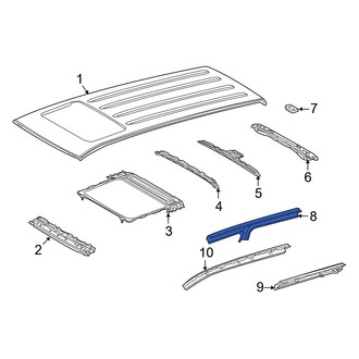 Toyota OE - Left Outer Roof Side Rail
