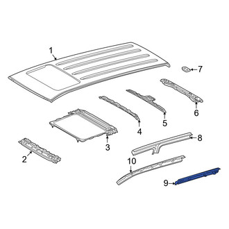 Toyota OE - Left Inner Roof Side Rail