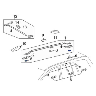 Toyota OE - Roof Luggage Carrier Side Rail Seal