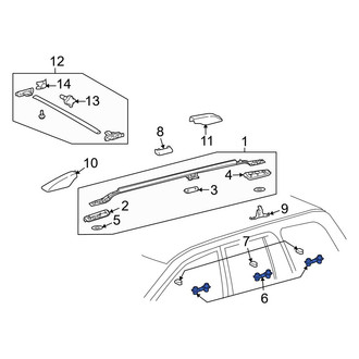 Toyota OE - Roof Luggage Carrier Side Rail Bracket