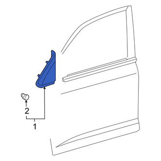 Toyota OE - Left Body B-Pillar Molding