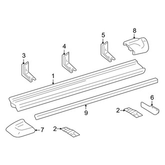 Toyota OE - Pillars, Rocker & Floor - Exterior Trim (Running Board)