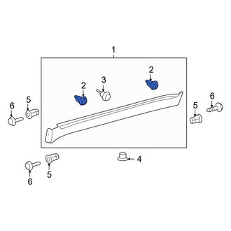 Toyota OE - Rocker Panel Molding Clip
