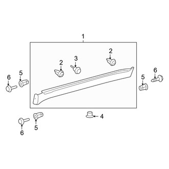 Toyota OE - Pillars, Rocker & Floor - Exterior Trim (Rocker Molding)