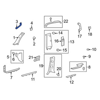 Toyota OE - Center Left Interior Grab Bar