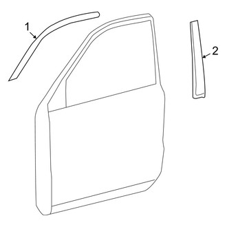 Toyota OE - Front Door - Exterior Trim