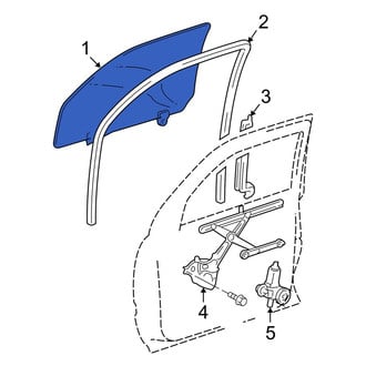 Toyota OE - Front Left Door Glass