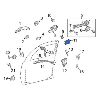 Toyota OE - Rear Left Interior Door Handle Trim