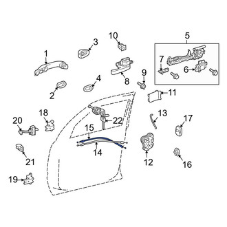 Toyota OE - Front Door Latch Cable