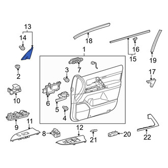 Toyota OE - Front Left Door Mirror Trim Ring