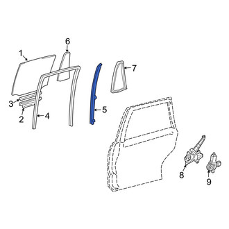 Toyota OE - Rear Right Door Window Division Bar