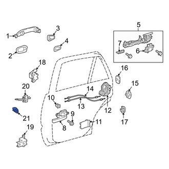 Toyota OE - Front Right Door Check Cover
