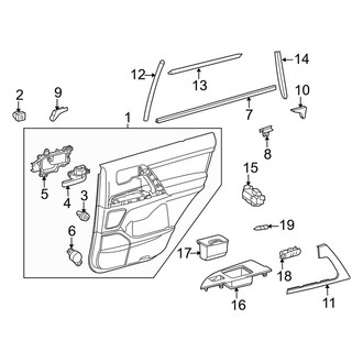 Toyota OE - Rear Door - Interior Trim
