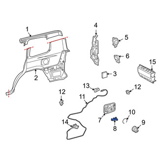 Toyota OE - Rear Fuel Door Spring