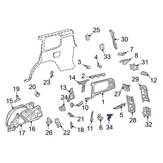 Toyota OE - Right Side Body Panel Reinforcement