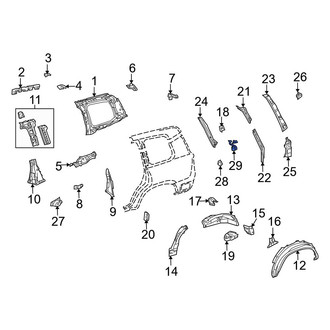 Toyota OE - Left Side Body Panel Reinforcement