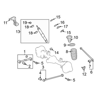 Toyota OE - Rear Suspension - Suspension Components
