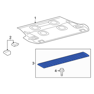 Toyota OE - Rear Liftgate Trim Scuff Plate