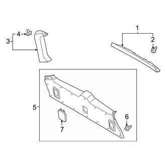 Toyota OE - Lift Gate - Interior Trim