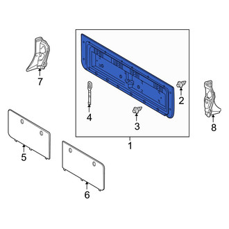 Toyota OE - Rear Tailgate Trim Cover