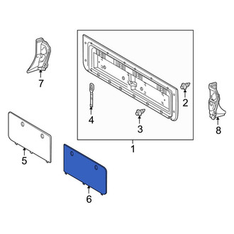 Toyota OE - Rear Left Tailgate Gap Cover