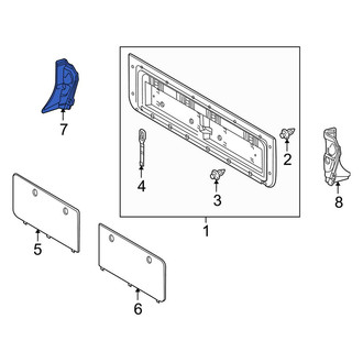 Toyota OE - Rear Right Outer Tailgate Trim Cover