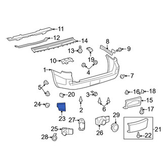 Toyota OE - Rear Right Reflector Panel