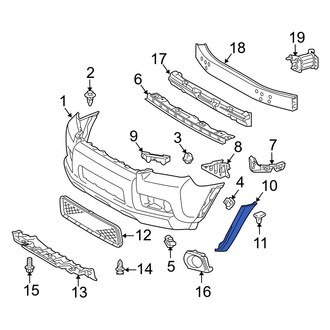 Toyota OE - Front Left Bumper Trim