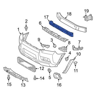 Toyota OE - Front Bumper Impact Absorber