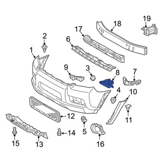 Toyota OE - Front Left Inner Bumper Cover Bracket