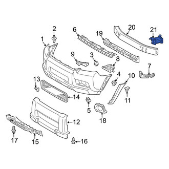 Toyota OE - Front Right Bumper Impact Bar Bracket