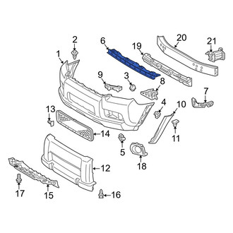 Toyota OE - Front Center Bumper Cover Support Rail