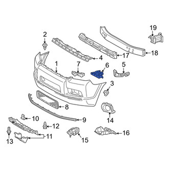 Toyota OE - Front Right Inner Bumper Cover Bracket