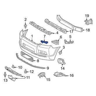 Toyota OE - Front Right Outer Bumper Cover Bracket
