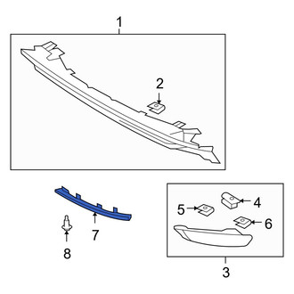 Toyota OE - Front Right Bumper Trim