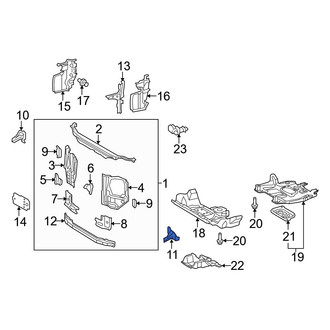 Toyota OE - Left Fender Bracket