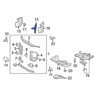Toyota OE - Front Hood Latch Support