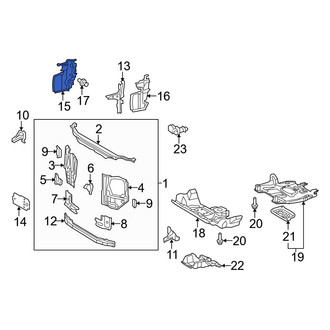 Toyota OE - Front Right Radiator Support Air Deflector