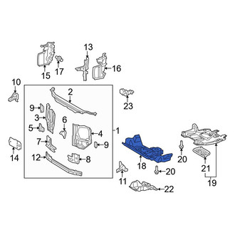 Toyota OE - Front Radiator Support Splash Shield