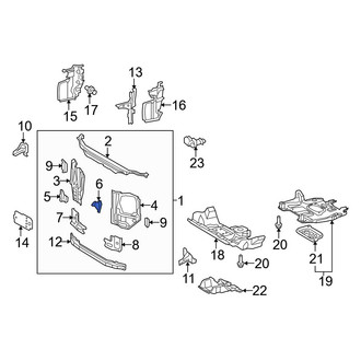 Toyota OE - Left Upper Radiator Support Panel Reinforcement