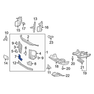 Toyota OE - Right Radiator Support Panel Reinforcement
