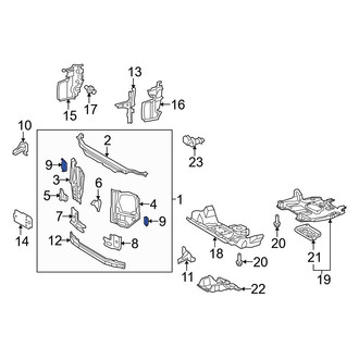 Toyota OE - Radiator Support Panel Reinforcement Nut
