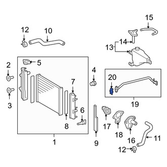 Toyota OE - Engine Coolant Bypass Pipe O-Ring