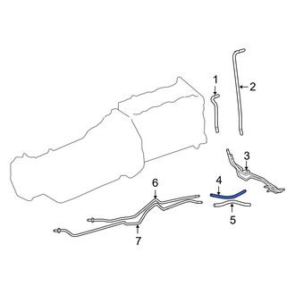 Toyota OE - Automatic Transmission Oil Cooler Hose