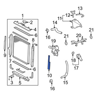 Toyota OE - Left Radiator Air Seal